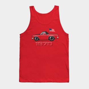 1970 Multi-Color Cartoon Tank Top